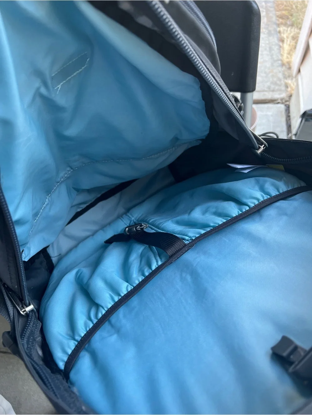 The North Face Borealis Light Blue and Teal Backpack